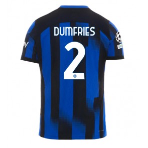 Inter Milan Denzel Dumfries #2 Hemmatröja 2023-24 Kortärmad